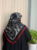 روسری ابریشم توییل وارداتی سایز ۱۱۵ _کد ۱۱۹