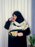 روسری ابریشم ژاکارد وارداتی نگینکاری سایز ۱۴۰ دور دست دوز _کد۱۹۷