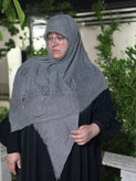 روسری نخی سنگ شور دانتل مرواریدی-کد۲۲۲