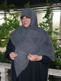 روسری نخی سنگ شور دانتل مرواریدی-کد۲۲۲
