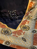 شال دووره نگین کاری مجلسی -کد۲۳۰