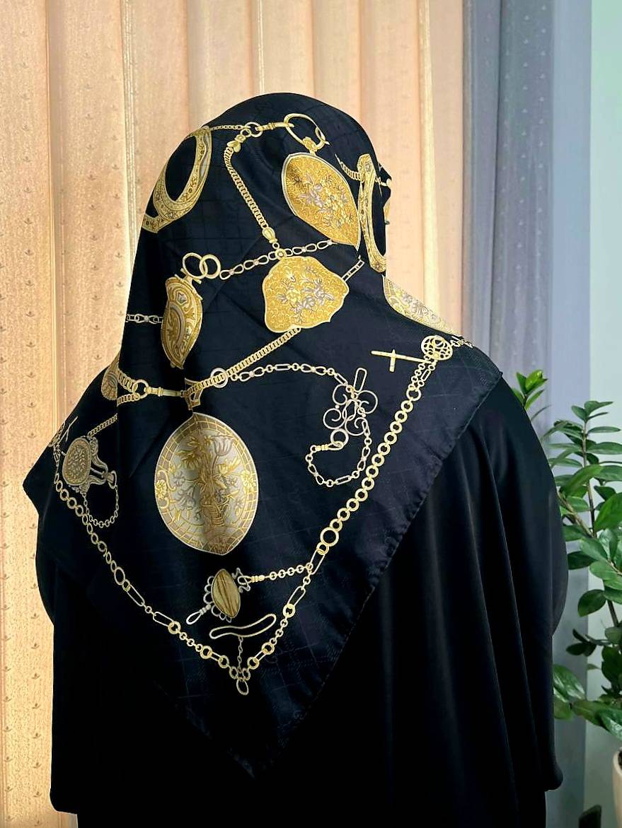 روسری  ابریشم ژاکارد هایکوالیتی -کد۲۵۵