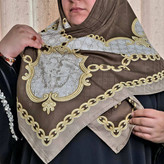 روسری ابریشم ژاکارد هایکوالیتی -کد۲۶۳