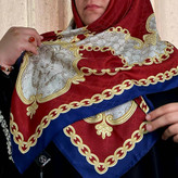 روسری ابریشم ژاکارد هایکوالیتی -کد۲۶۳