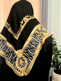 روسری ابریشم ژاکارد وارداتی نگین کاری -کد۲73