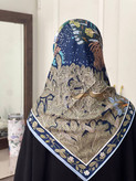 روسری ابریشم توییل اعلا زنانه قواره ۹۰ | دوردستدوز، لطیف و سبک کد ۳۵۹