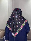 روسری ابریشم توییل اعلی مارک LV | قواره ۱۲۰ دور دستدوز روسری شیک کد ۳۶۰